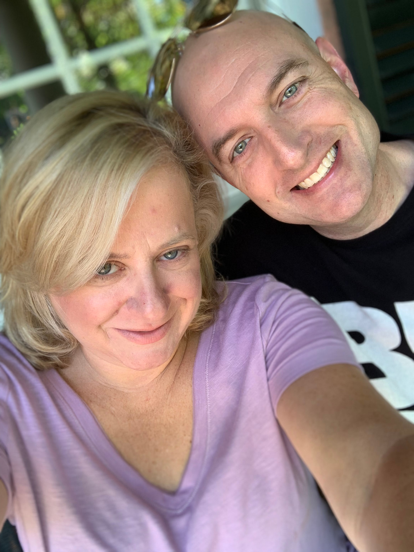 Julie and Jamie smiling together